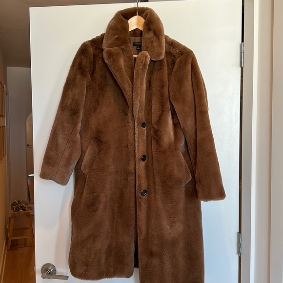 Ann Taylor Faux Fur Coat - Picture 2 of 5